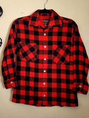 Vintage Rugged Flannel Shirt